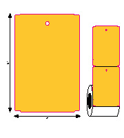 Product#6080 / orange Tag Size: 4? x 6?